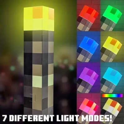 7-Цветна LED Презареждаща Се Стенна Лампа "Факла" - MINETORCH®
