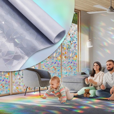Декоративно Фолио За Прозорци с UV Защита (200 х 60 см) - PRISMWRAP®