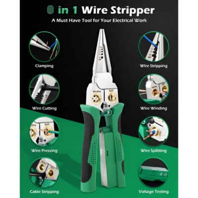 Многофункционални Клещи За Оголване На Проводници 8в1 - POWERPLIERS®