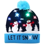 Коледна Плетена Шапка с LED Светлини – XBEANIE®, koledna pletena shapka s led svetlini xbeanie