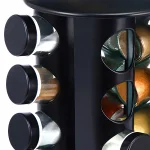 Въртящ Се Органайзер За Подправки с 16 Стъклени Бурканчета – SPICORA®, vartyasch se organaizer za podpravki s 16 stakleni burkancheta spicora